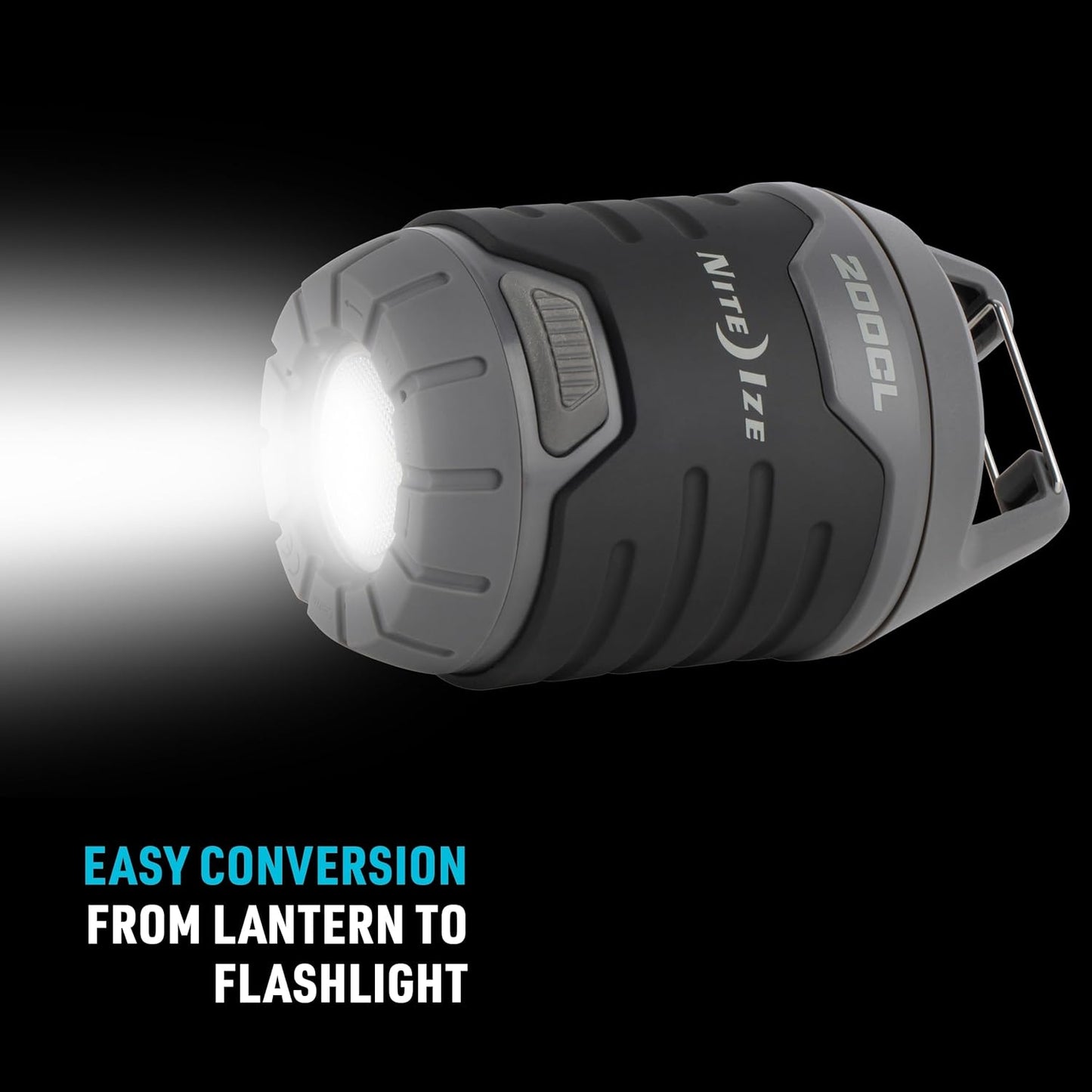 Nite Ize Radiant 400 Lantern, Radiant 400 Lumen Lantern for Camping Or Emergency Preparedness, Black