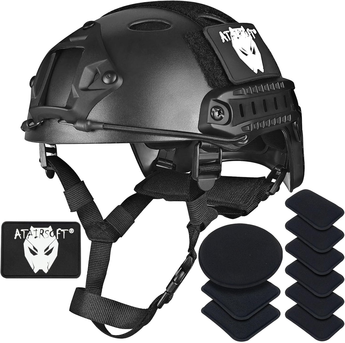 Paintball Tactical Fast Helmet - ATAIRSOFT PJ Type Airsoft Gear for Enhanced Protection