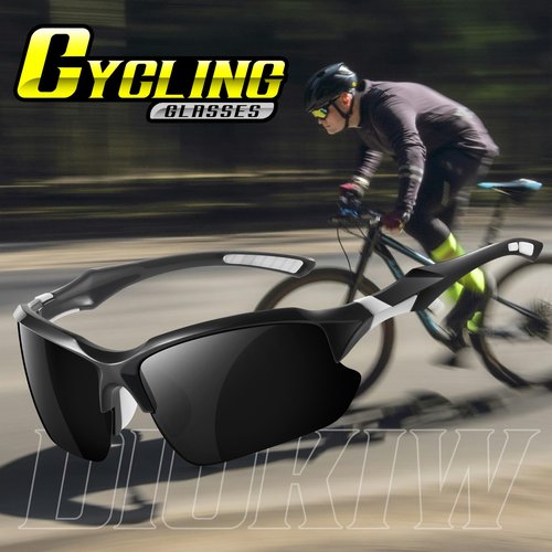 DioKiw Sports Polarized Sunglasses for Men Cycling Running Fishing UV Protection Sun Glasses Lightweight Half Frame Goggles-XH
