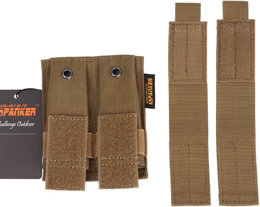 EXCELLENT ELITE SPANKER Molle Single/Double Pistol Mag Pouch Tactical Magazine Pouch Tool Organizer Holder