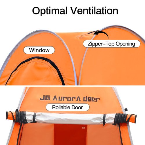 Pop Up Privacy Shower Tent Portable Tent Changing Room Camping Toilet Dressing Roomwith Window for Camping Beach Hiking Fishing with Carry Bag