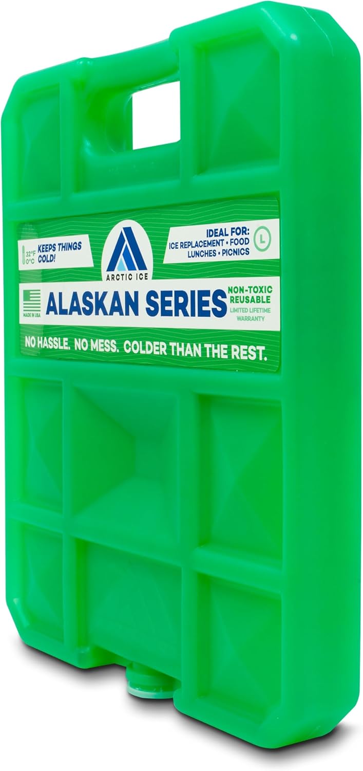 Arctic Ice Alaskan Series Reusable Ice Pack - Long-Lasting, Freezes at 32°F for Food & Drinks