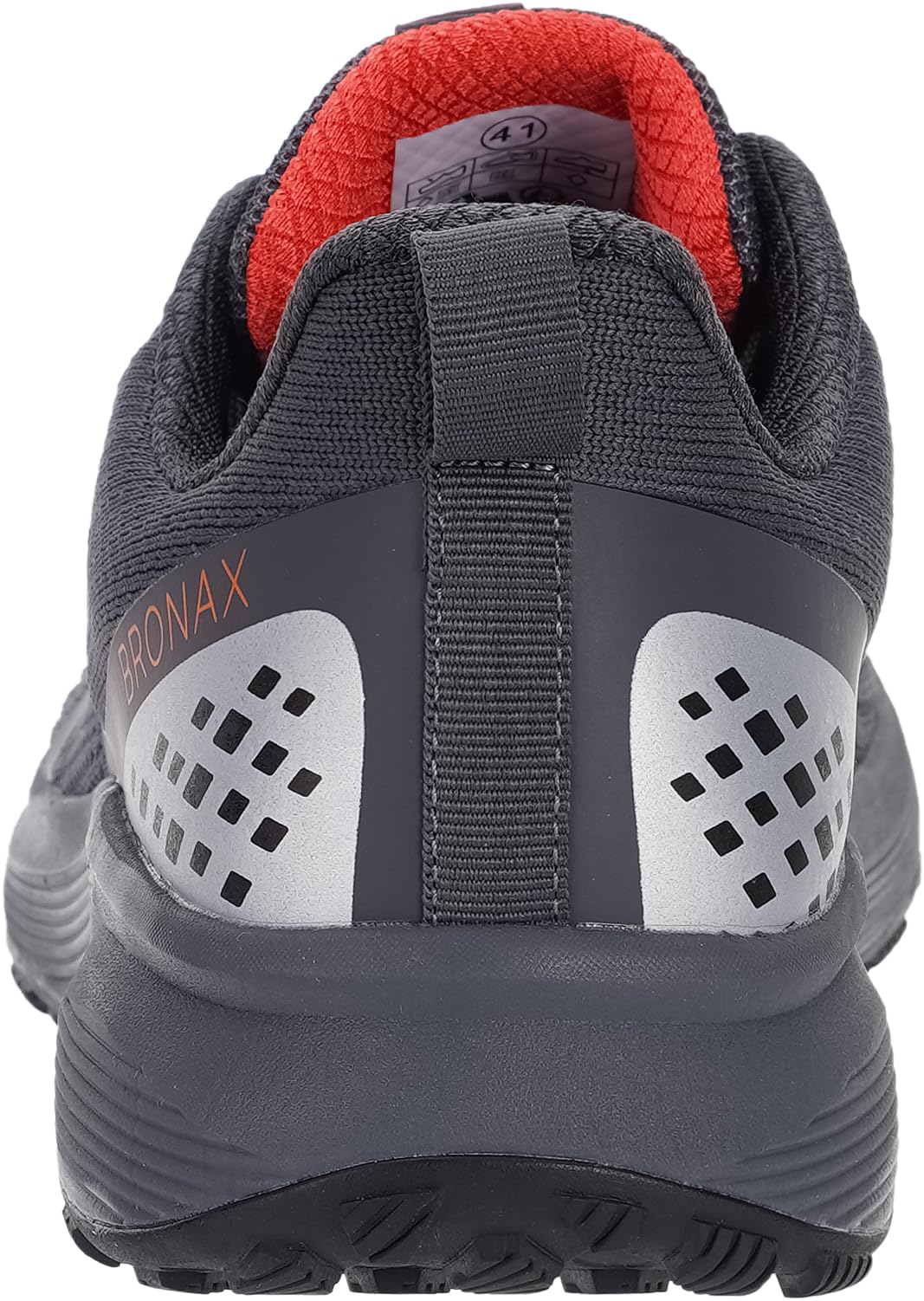 BRONAX Mens Wide Toe Box Running Tennis Shoes Gym Tennis Athletics Size 11 Sports Mesh Walking Rubber Outsole Sneakers for Male Grey 45