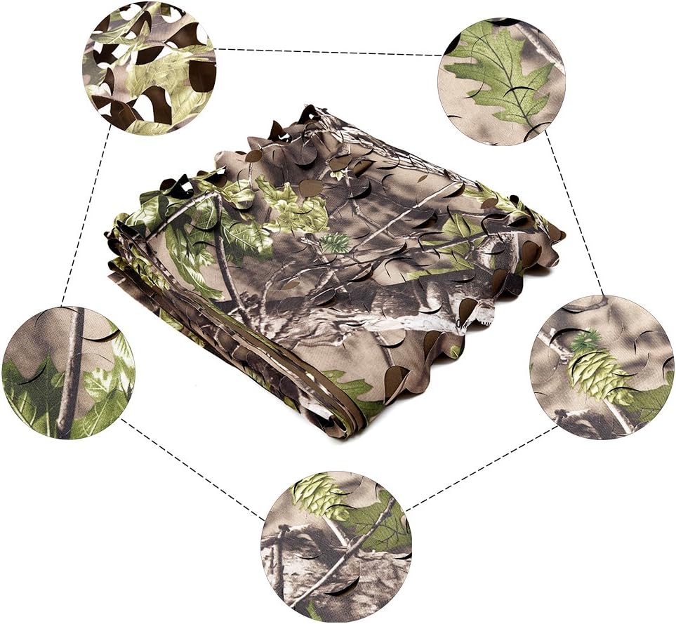 AUSCAMOTEK Camo Netting for Hunting - Camouflage Netting for Blinds, Tree Stands, and Turkey Hunting
