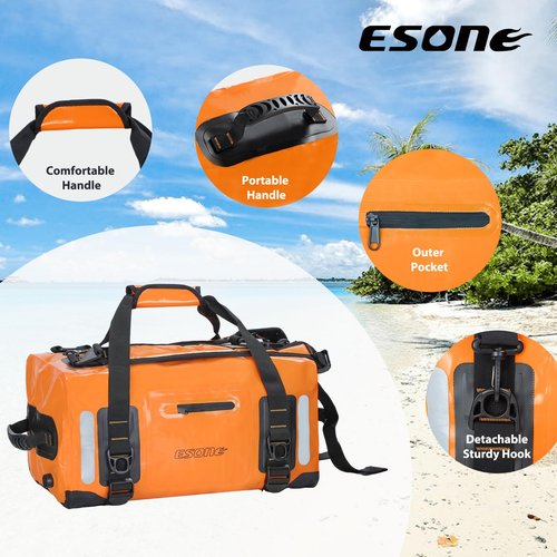 ESONE Dry Bags Waterproof Backpack for Men/Women Dry Bags for Kayaking Waterproof Backpack for Travel Dry Bag Backpack Waterproof Duffel Bag Applicable Boating Camping Paddle Board Surfing（40L）