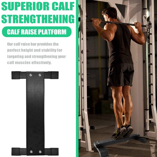 Steel Calf Raise Bar, Standing Calf Raise Platform Machine, Calf Raise Block Rack for Calf Stretching, Squat, Foot Stretch (22 inch)