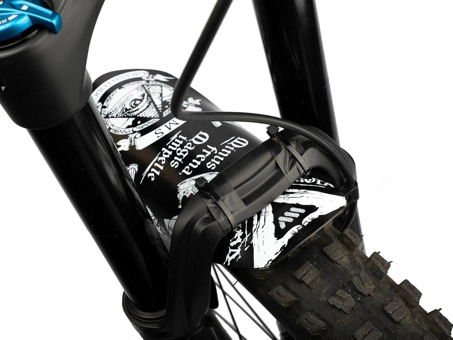 All Mountain Style AMS Front Mudguard – Fits 26’’,27.5’’,29’’, Dazzle/Black