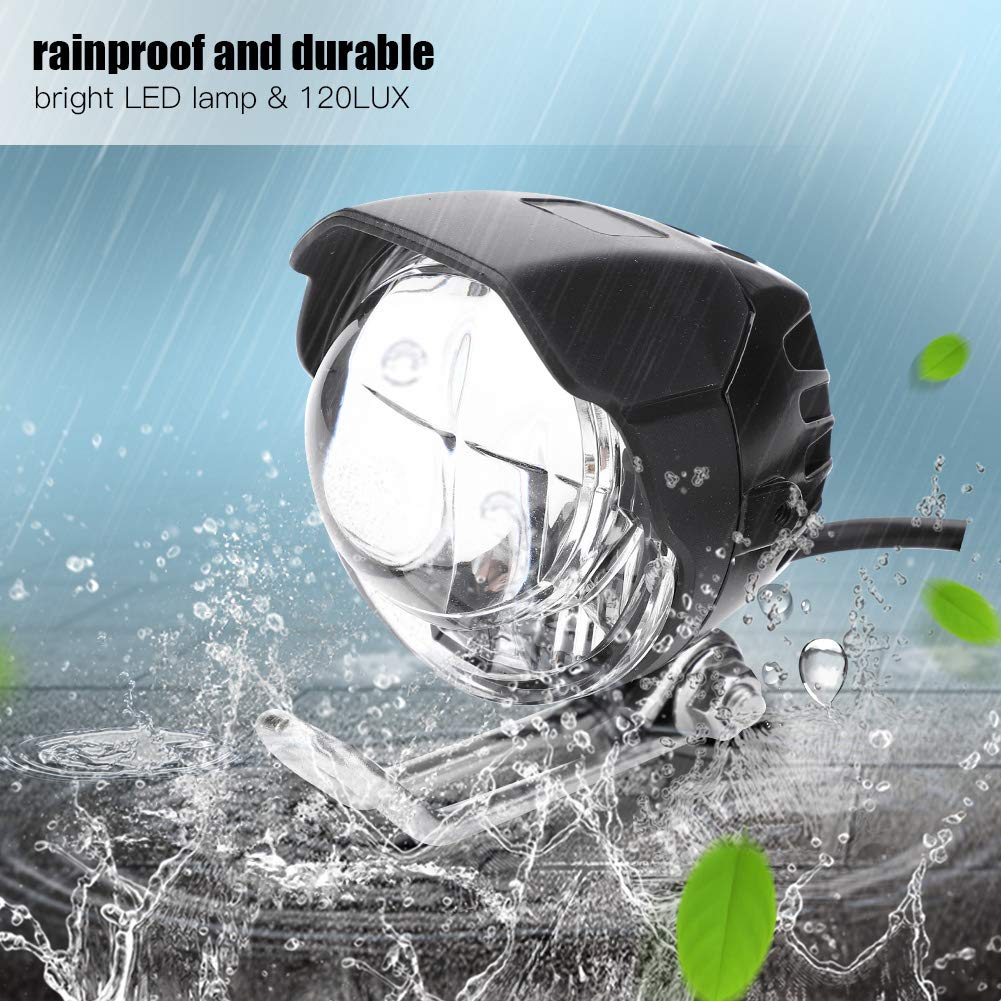 Horn Light, 12V-80V 2 in 1 Horn LED Electric Front Light for Electric Bike, Scooter, Etc