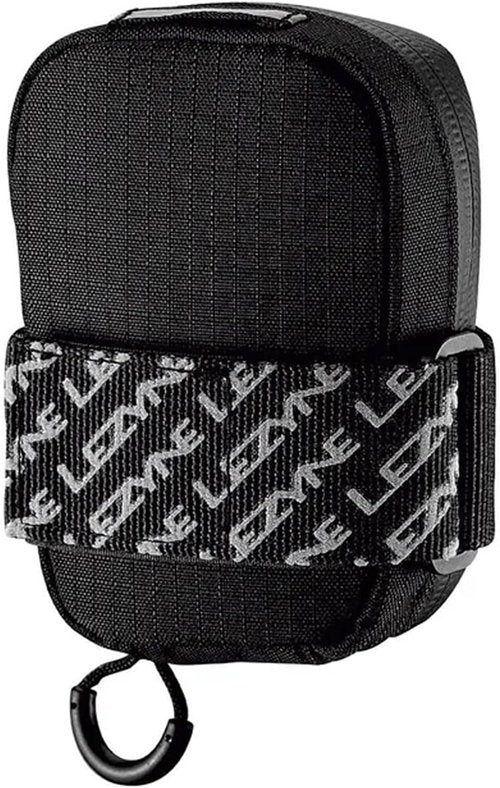 LEZYNE Road Caddy Compact Bike Saddle Bag - Lightweight Durable Nylon Cycling Under Seat Pouch with Velcro Attachment, Clamshell Opening & Reflective Accents for Road Bikes & Commuters, 0.4L Capacity