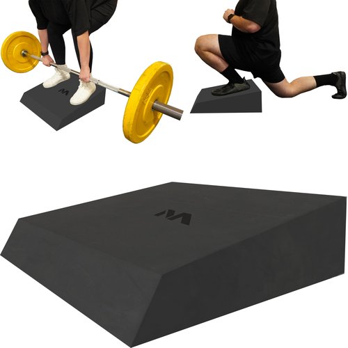 Motion Molds Slant Board Foam Block - Rdl Workout Equipment Gym Wedge - Exercise Step Platform For Glute Growth Booty Builder - Calf Stretcher Gym Accessories Women - Deadlift Platform Lunge Machine Weight Lifting