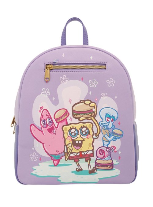 Loungefly SpongeBob SquarePants 25th Anniversary Lavender Mini Backpack PURPLE NONE