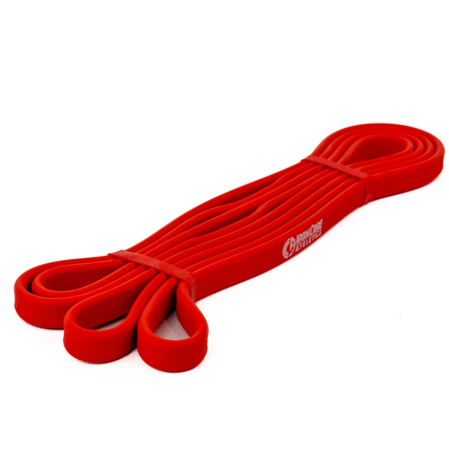 Iron Core Athletics Red Exercise Band - Premium Resistance Bands for Strength Training - 10-35lbs - Durable, Non-Slip Grip - Comfort Edge, Tested 30K Pulls