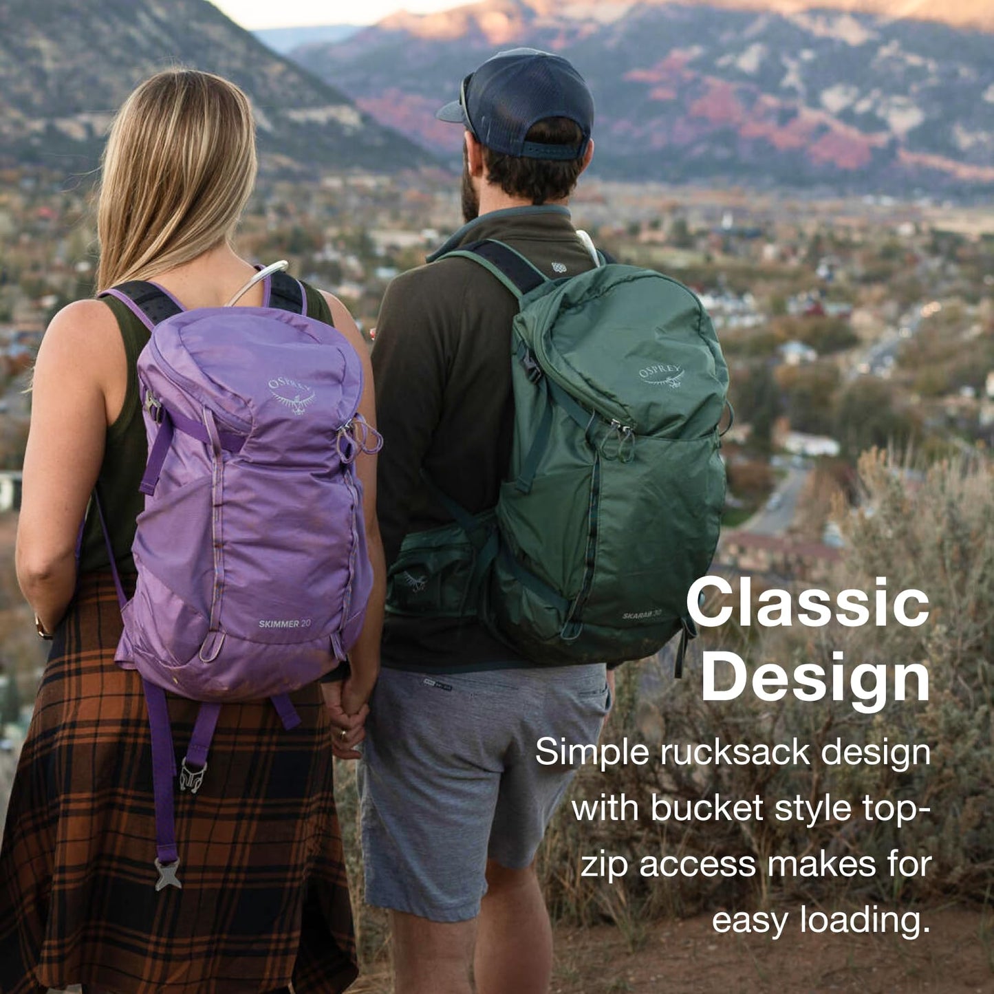 Osprey Skarab 30L Men's Hiking Backpack with Hydraulics Reservoir, Tundra Green