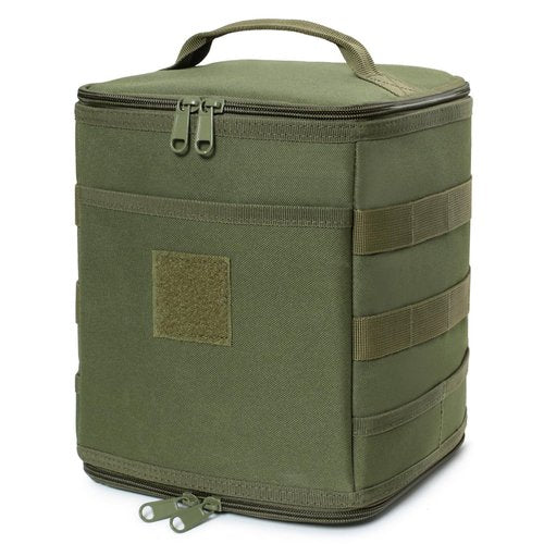 Lemubeane Tactical Camping Storage Bag 7L Utility Tote Bag Trunk Organizer (OD Green)