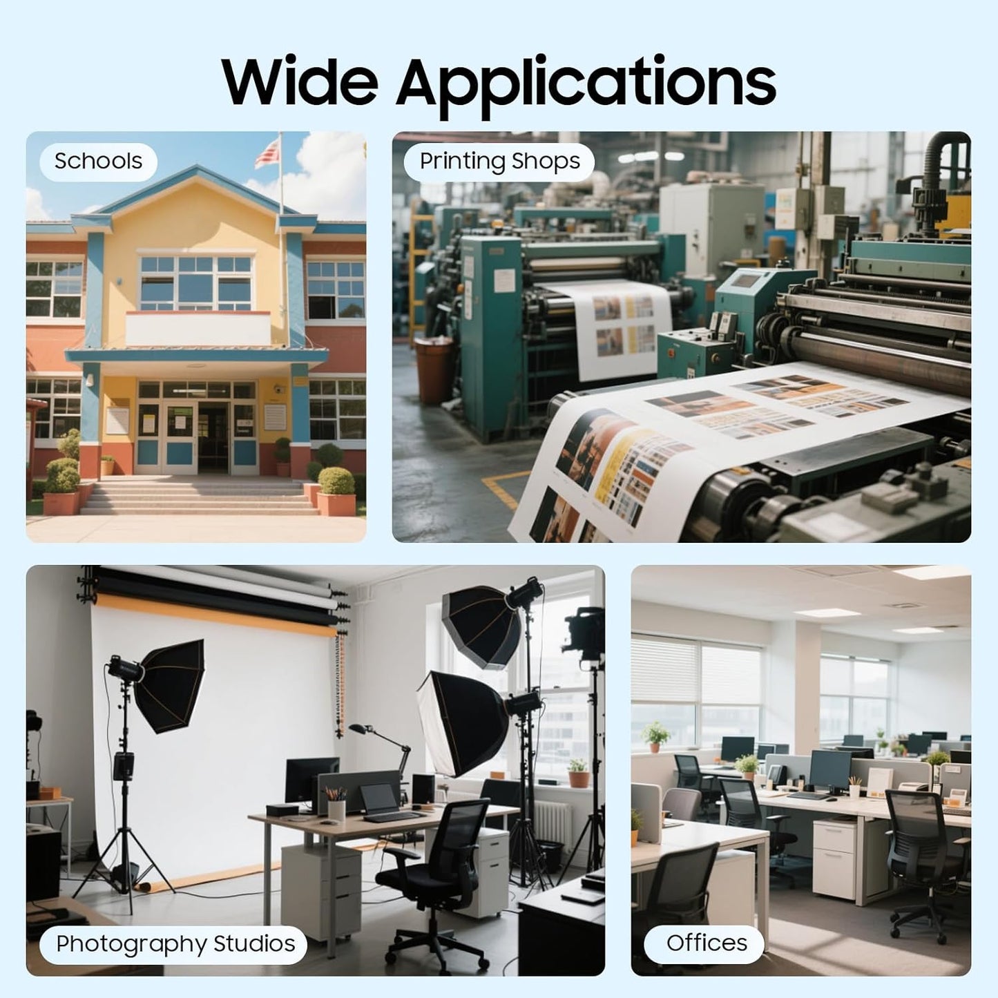 36 Inch Paper Cutter Heavy Duty Paper Cutter for A4 Paper Guillotine Rotary Paper Cutter for Offices Schools and Crafts