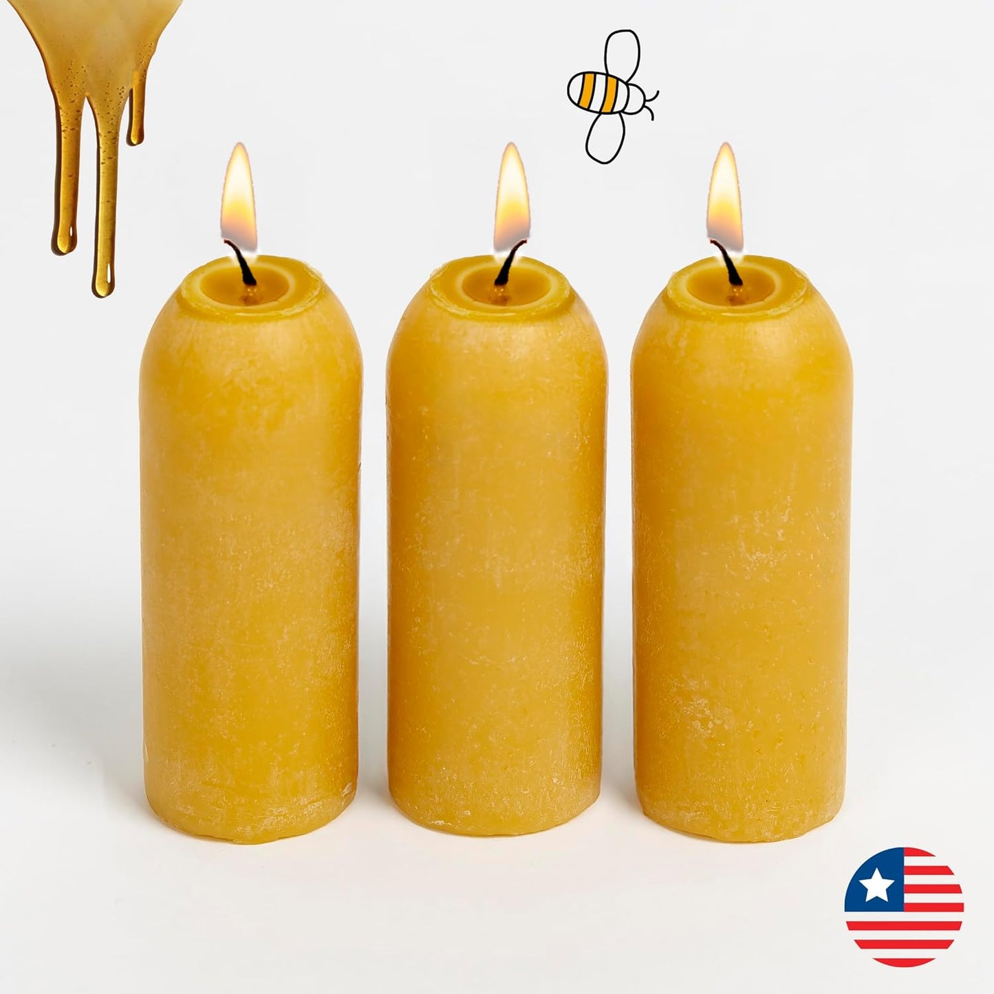 UCO 12-Hour Beeswax Candles for Lanterns | Long-Burning & Made in USA