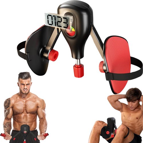 Thigh Master 0-77 lb Adjustable Resistance Inner Thigh Exerciser, Thigh Trainer Pro with Replaceable Handle, Pelvic Floor Trainer Kegel Exerciser Thigh Toner Hip Trainer for Women Men