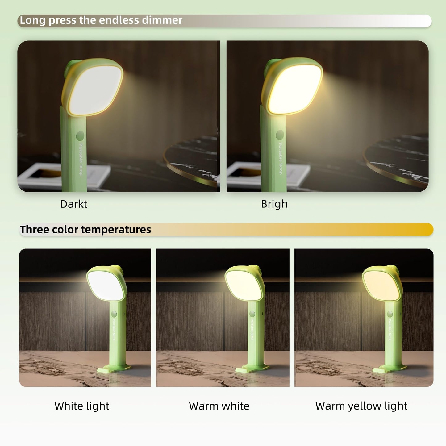 HOMY Ultra-Portable LED Flashlight with Phone Stand & Adjustable Neck – 360° Rotatable Camping Light for Power Outages, Night Reading, Kids, Travel, and Emergency Use