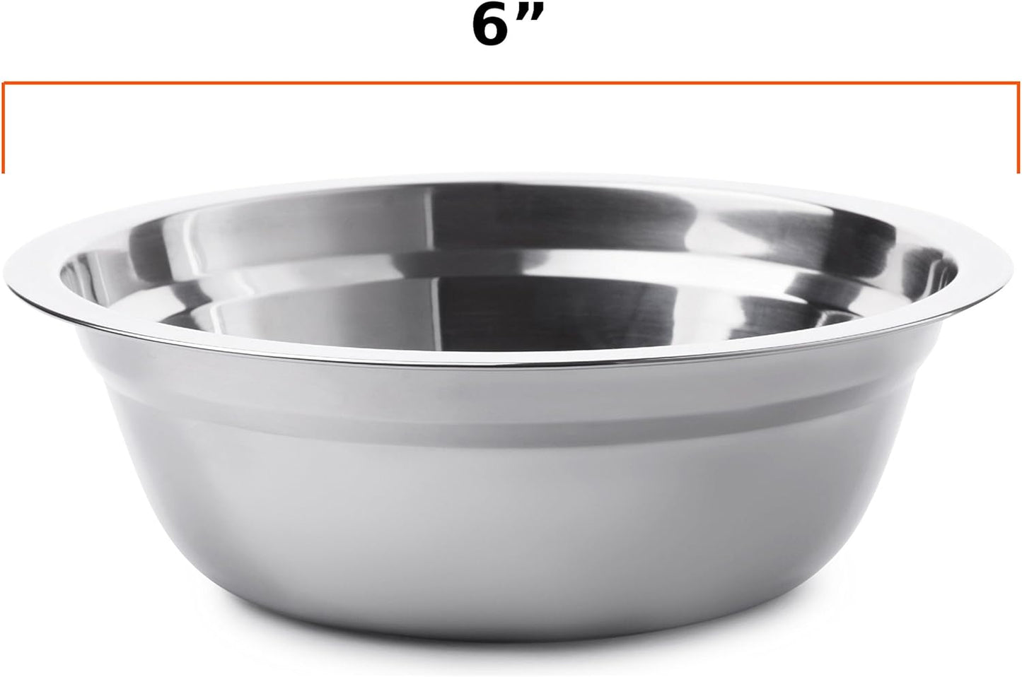 Stainless Steel Bowl Set - 6-Inch Portable Dinnerware with Travel Bag for Camping, Hiking & Picnics