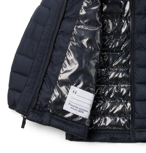 Columbia Toddler Boys Powder Lite II Hooded Jacket, Black, 4T