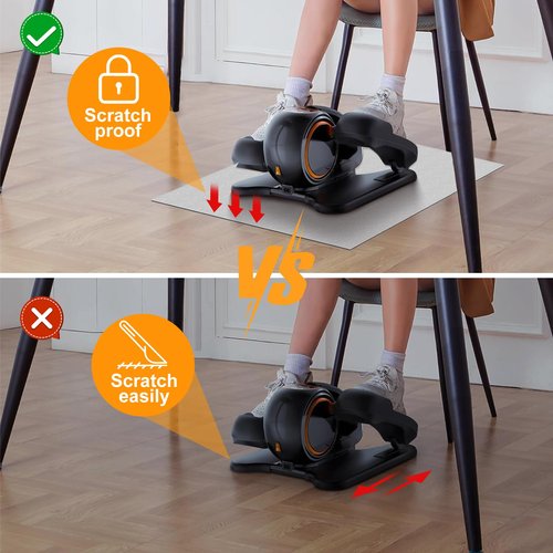 Ellipse Machine Non-Slip Mat Suitable for Under Desk Elliptical Peddler Mini Cycles Mini Elliptical Exercise Bikes and Ellipse Leg Exerciser Machine for Seniors Home Sports Mat