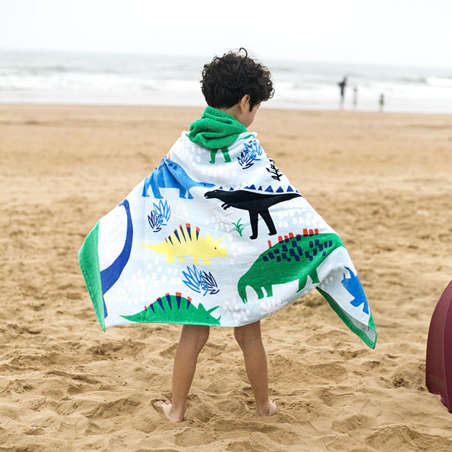 Bavilk Kids Bath Towels, Kids Towel Girls Boys Hooded Beach,Bathroom,Pool Swim Towels 30 × 50 INCH Large Size Ultra Absorbent Cute Cartoon Animal Full Vitality 100% Cotton Wearable Wrap for Child