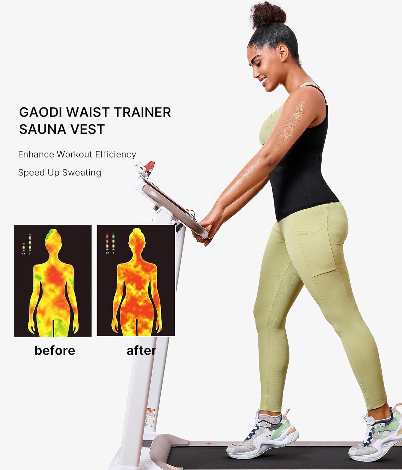 GAODI Womens' Sauna Suit Workout Sweat Body Shaper