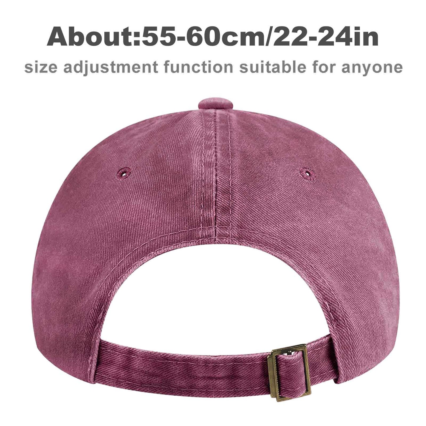 Just Girl Who Loves Horse Hat Baseball Cap for Women Adjustable Trendy Hats Cotton Wine Red