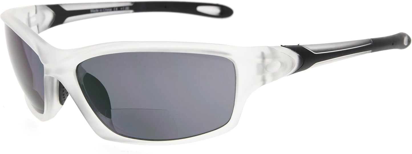 Eyekepper TR90 Frame Bifocal Sports Sunglasses Baseball Running Fishing Driving Golf Softball Hiking Sunshine Readers