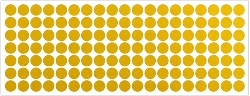 LiteMark Reflective Red 0.5 Inch Dot Sticker Decals for Helmets, Bicycles, Bike - Pack of 133 Pcs