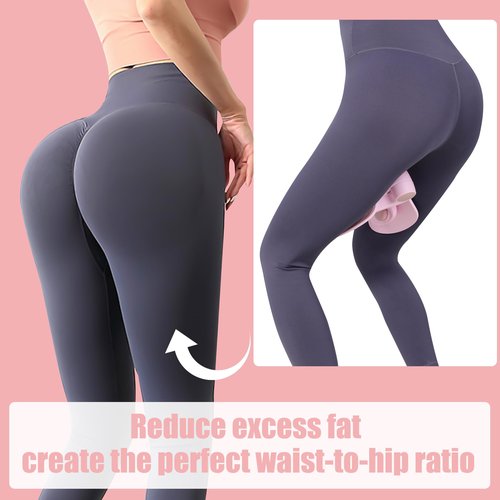 CENMIFI Thigh Trainer - Thigh Toner, Pelvic Floor Trainer, Kegel Trainer & Butt, Leg, Arm Toning Trainer Equipment for Home Gym Workout (Pink)