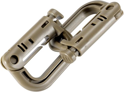BOOSTEADY 10 Pack Multipurpose D-Ring Grimlock Locking for Molle Webbing with Zippered Pouch