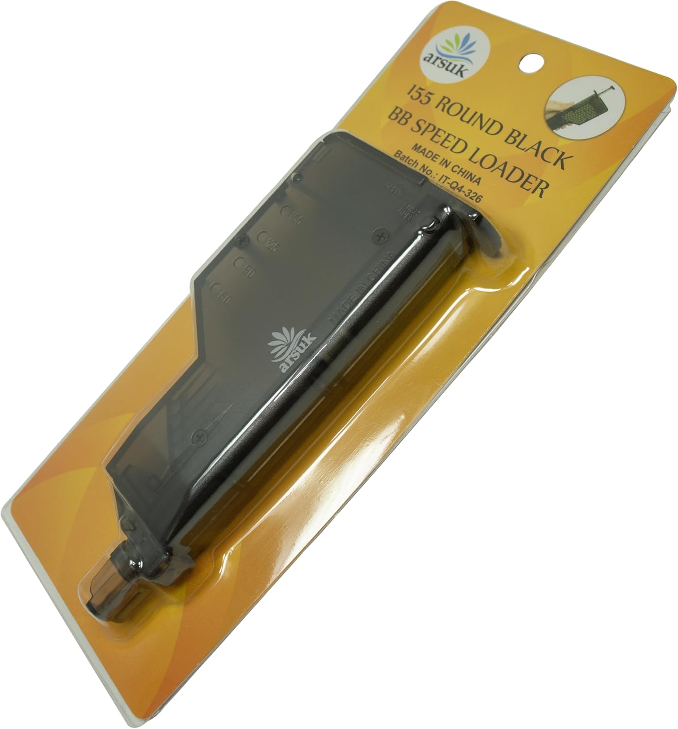 ARSUK Airsoft Fast BB Speed Loader with Adapter–Quick BBS Reloading Tool for 6mm BBS Pellets, Paintball & Airsoft Magazines Speed Loader–Fast & Easy Airsoft Accessory