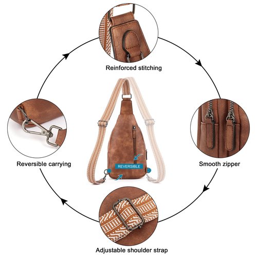 CLUCI Sling Bag for Women Bundles With Slim Wallet for Women