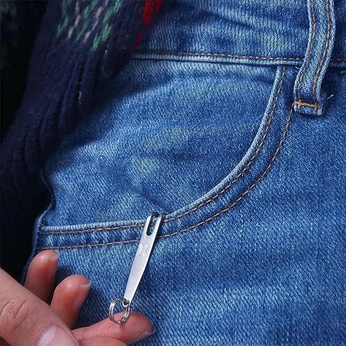 Htppzjr Siver Pocket Bag Suspension Clip Stainless Steel Bag Waist Belt Hanging Clip Mini Metal Key Buckles Portable Pocket Clips Outdoor Gadgets Strength Training Plate Storage Racks