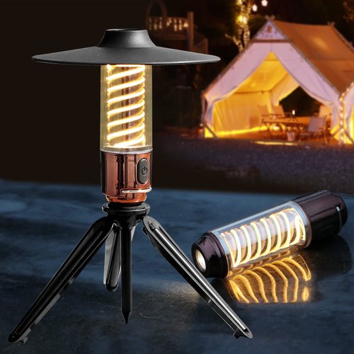 SHWKMOPPE Rechargeable Camping Lantern LED Tent Lights Bright Flashlight 3 Lights Modes IP44 Waterproof for Hurricane Emergency,Hiking,Camping,Backpacking,Fishing