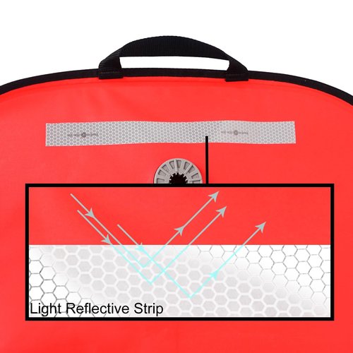 Luwint Scuba Lift Bag Diving Lifting Bag 50 Lbs High Visibility Lift Bag Foldable Safety Nylon Buoyancy Bag with Reflective Band Over Pressure Valve Open Bottom Lifting Bag for Dive Scuba Snorkeling