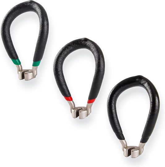 Bikehand Bike Wheel Spoke Wrench, Vinyl Coated, Heat Treated Steel, 80 Gauge, Color Coded