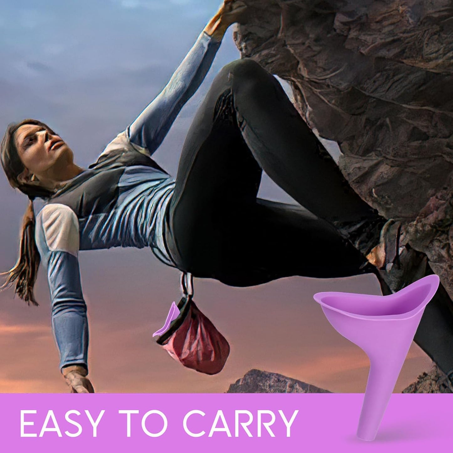 Female Urinal, 4PCS Portable Urination Device Pee Funnel for Travel Camping Hiking, Outdoor Activities, Camping, As a Gift for Women's Equality Day That Benefits Female Health