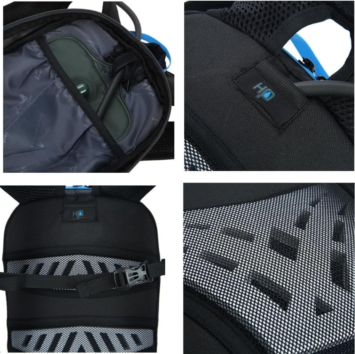 WINDCHASER Cycling Backpack, 10L Bicycle Backpack Waterproof Breathable Bag for Outdoor Travel Hiking Climbing Biking Running Skiing (Black)