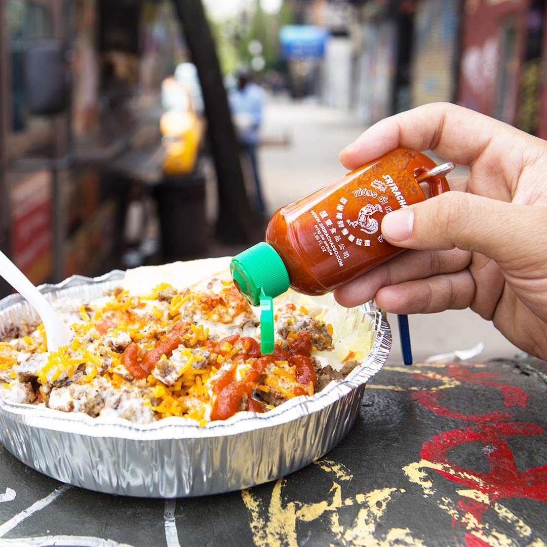 Sriracha2Go 3-Pack - BPA Free, TSA Approved, Leak Proof, Reusable, Stainless Steel Carabiner Clip