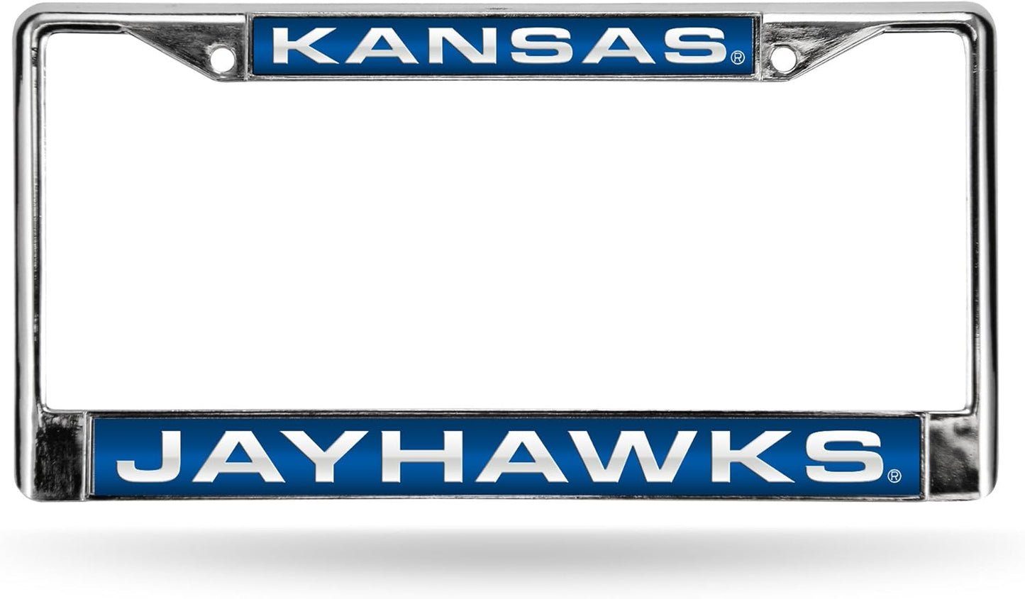 Rico Industries NCAA Unisex-Adult Laser Cut Inlaid Standard Chrome License Plate Frame