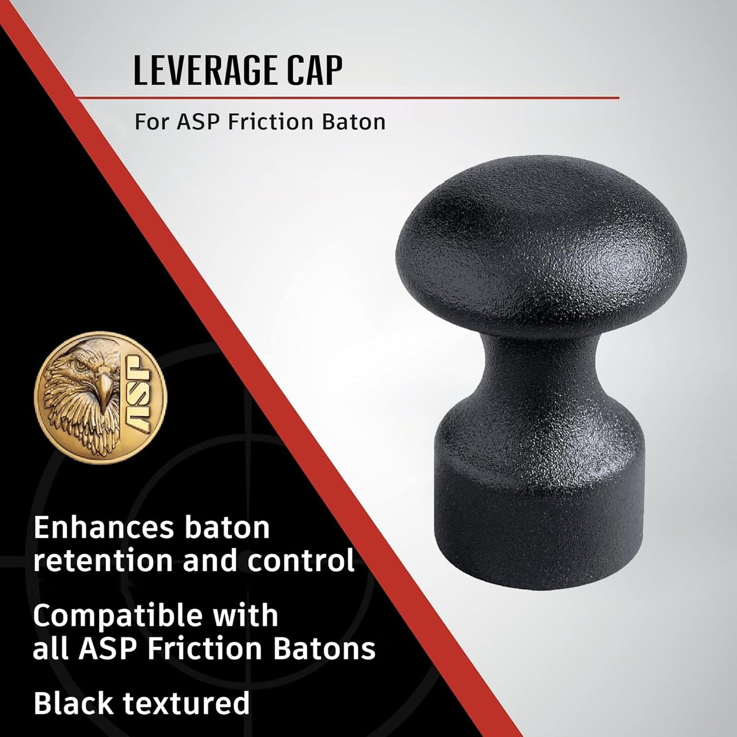 ASP F-Series Leverage Cap, Friction-Baton Handle, Tactical Baton Accessories