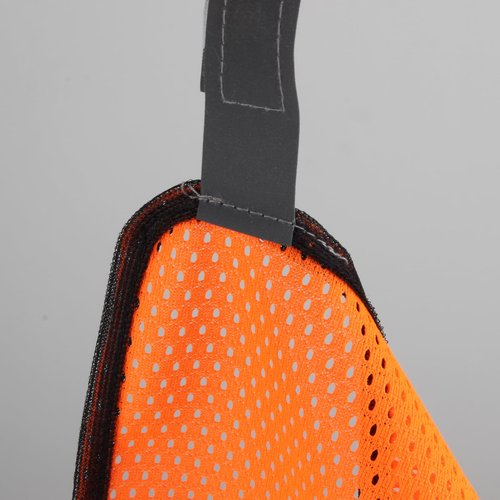 Lxmxgk Blaze Orange Safety Panel, Blaze Orange Mesh Safety Panel with Reflective Strips, Lightweight High Visibility Hunting and Outdoors Safety Panel for Backpacks, Tents, Blinds, and Gear