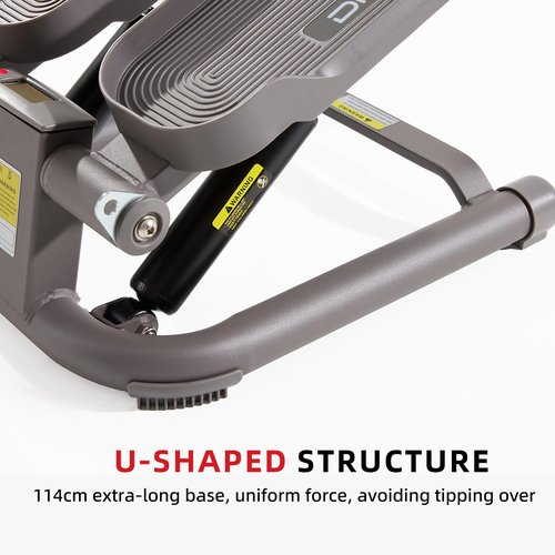 DHT Steppers for Exercise at Home, Mini Stair Stepper with Resistance Band, Workout Equipment with LCD Monitor, Fitness Stepper for Cardio Full Body Workout, for Home Gym(No Resistance Adjustment)