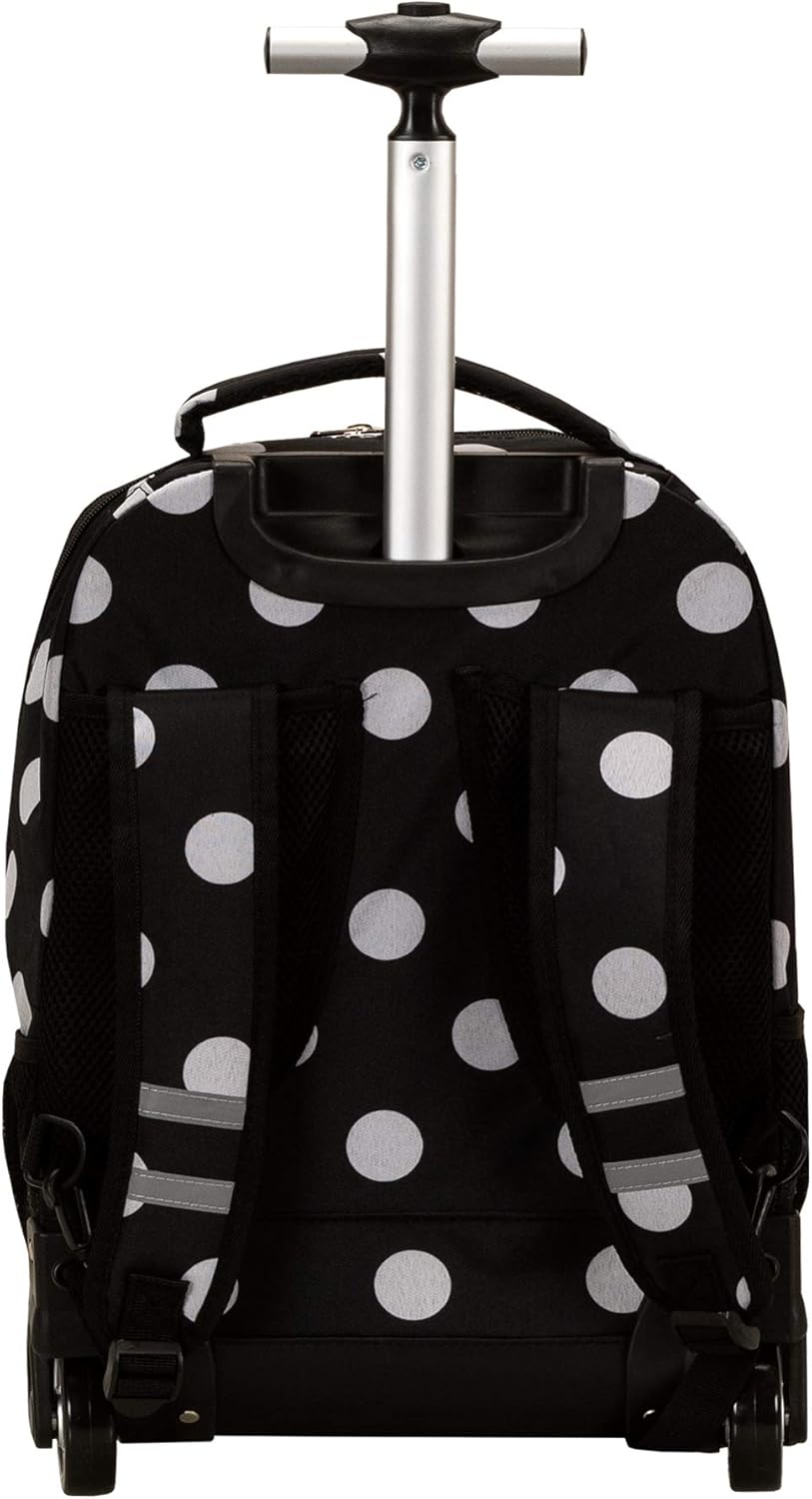 Rockland Single Handle Rolling Backpack, PURPLEPEARL, One Size