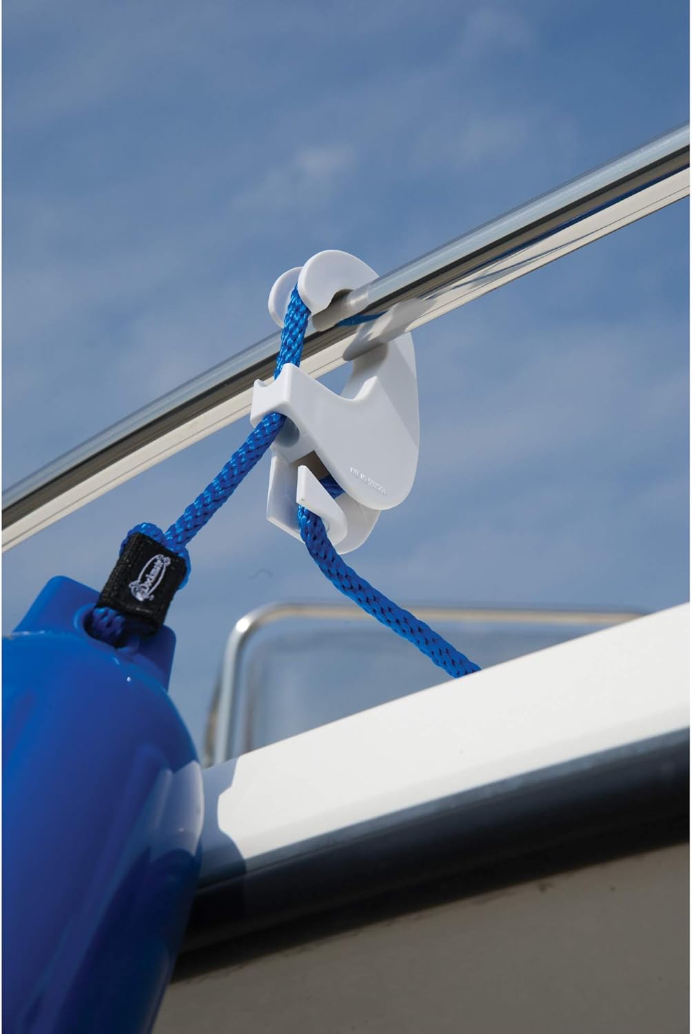 Taylor Made Products 1109 Boat Fender Hanger (Clip Rail Mount, Up to 1.25-Inch Rails) White