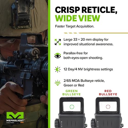 MEPROLIGHT® MEPRO RDS PRO V2 Mil-Spec Electro Optic Red Dot Sight