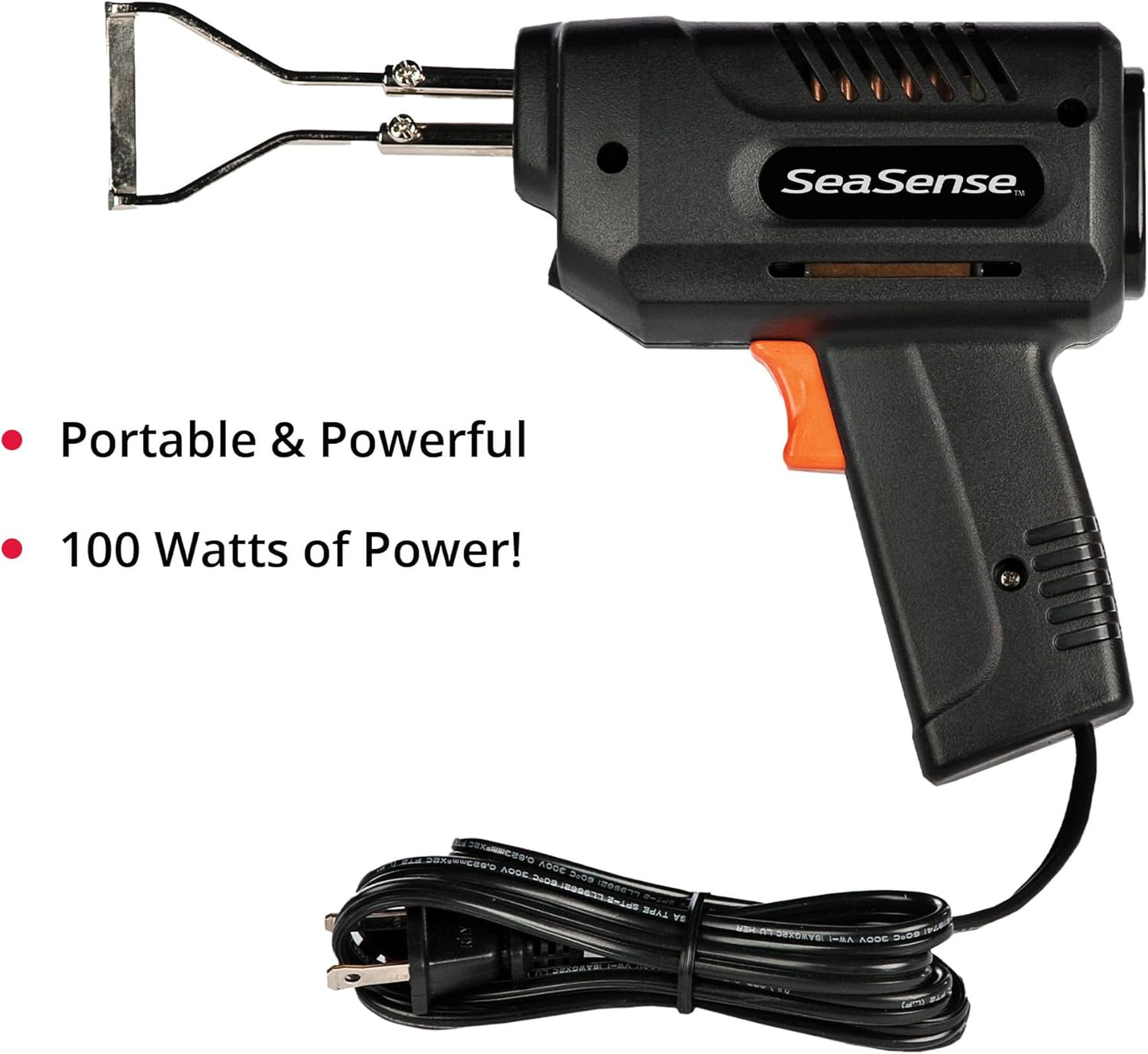 SeaSense Rope Cutting Gun for Fishing, Boating & Camping – 4’ Cord, 1.5 Lbs, 120 V, 100 W & 1.5 A – Lightweight Electric Cutter Tool for Synthetic Rope or Line