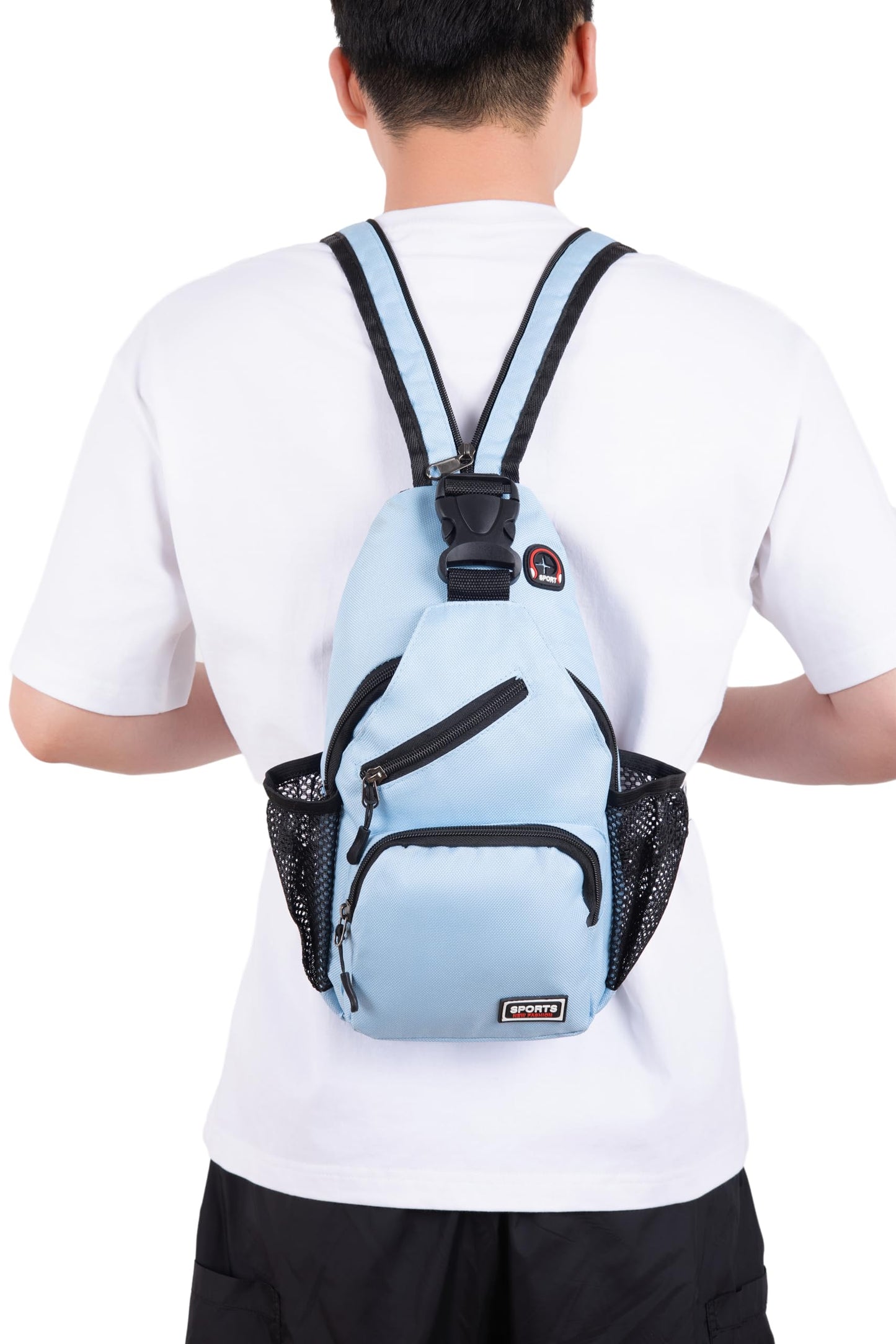 JENAGREEN Cross Body Bag Sling Backpack Bag,Crossbody Bag Chest Bag Casual Daypacks with Belt Waist Pack for Women Man